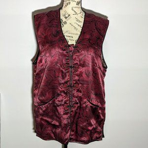 xin qian 100% silk vest